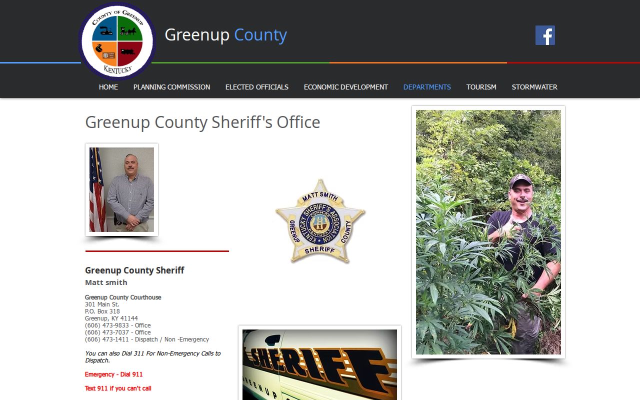 Greenup County sheriff page distinguished from 24-hour jail release records